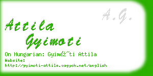 attila gyimoti business card